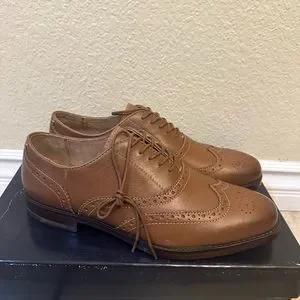 Polo Ralph Lauren Men’s Damon Tan Burnished Leather Dress Shoes Size D New Polo Ralph Lauren Men main image 4
